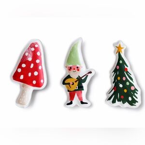 Festive Holiday little plates Set